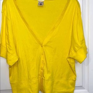 Yellow sweater cardigan old Navy